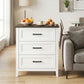 Dresser for Bedroom with 3 Drawers Storage Chest of Drawers for Living Room, Closet, Laundry, Entryway
