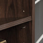 Wood Small Bookshelf 2 Tier Storage Rack Chest Unit Home Office Furniture Walnut