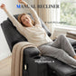 Power Lift Recliner Chair for Elderly, PU Leather Lift Chair with Thick and High Back, Footrest, Remote, Side Pockets, Cup Holders, Reclining Sofa for Living Room, Black