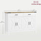 Sideboard Buffet Cabinet, Farmhouse Kitchen Storage Cabinet w/ 2 Drawers and Shelves for Living Room, Entryway