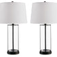 Wilmburgh - Clear / Bronze Finish - Glass Table Lamp (Set of 2)