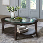 Celamar - Dark Brown - Oval Cocktail Table