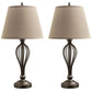 Ornawell - Antique Bronze Finish - Metal Table Lamp (Set of 2)