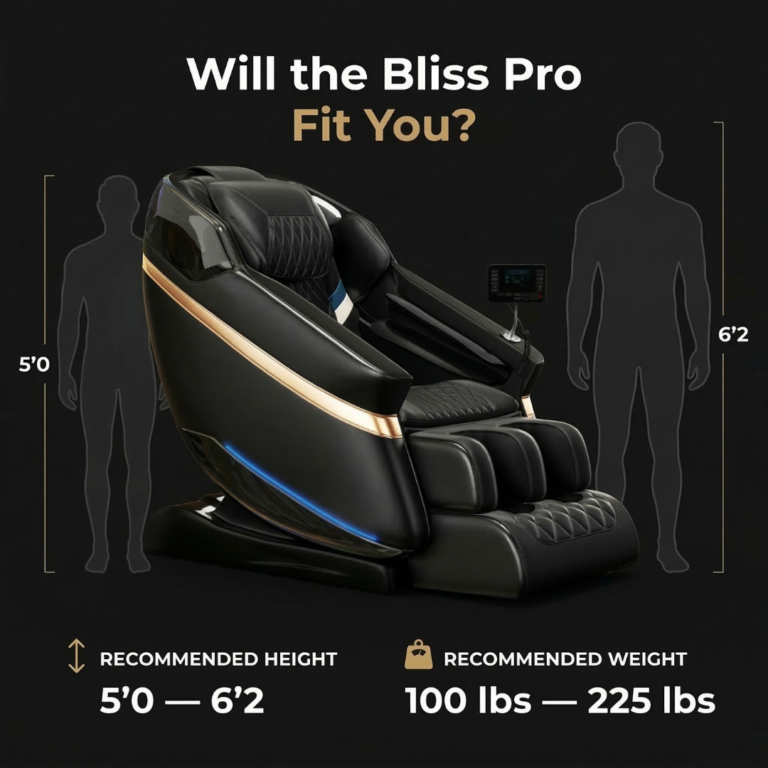 Bliss Pro Premium Heated Leather Full Body Massage Chair