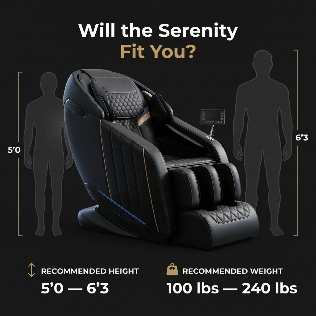 Serenity Leather Heated Massage Chair