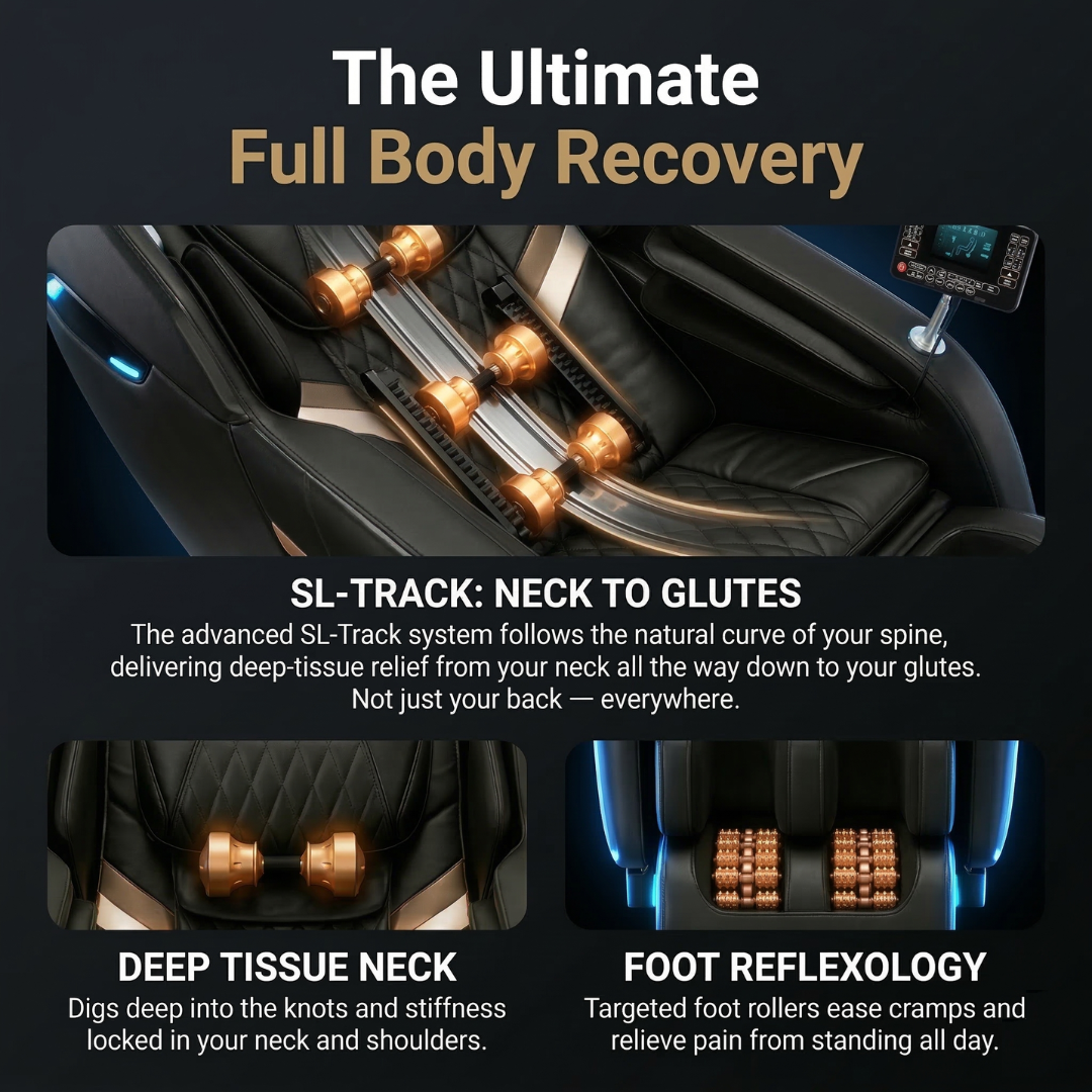 Serenity Leather Heated Massage Chair