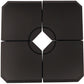 4 Pieces Umbrella Base Parasol Stand for Cantilever Umbrella Fill w/ Sand or Water Black