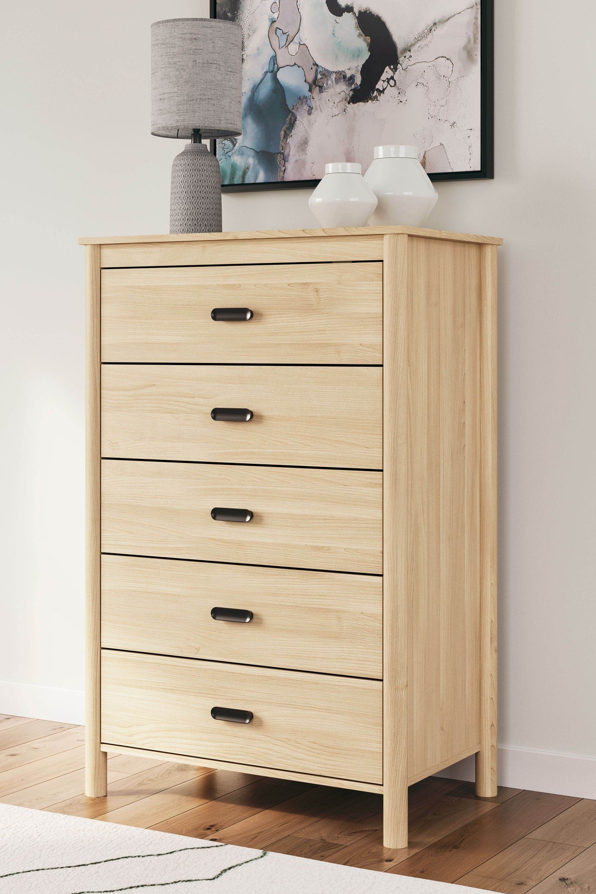 Cabinella - Tan - Five Drawer Chest - Forward Furniture