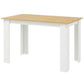 47" Kitchen Table for 4-6 People, Dining Table with Wood Effect for Dining Room, Oak