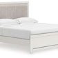 Zuraleus - Upholstered Panel Platform Bed With Roll Slats