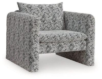 Kenbell - Black / White - Accent Chair - Forward Furniture