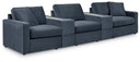 5 Pc. Sectional With 2 Storage Consoles