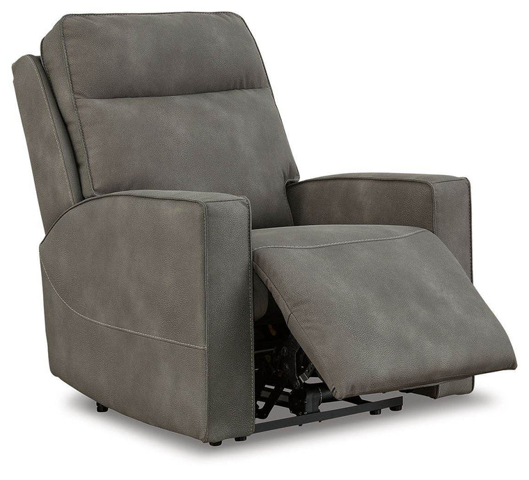 Next-Gen Durapella - Slate - Power Recliner / Adj Headrest - Fabric - Forward Furniture