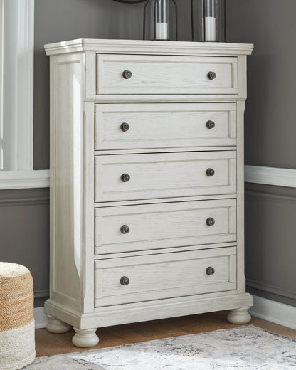 Robbinsdale - Antique White - Five Drawer Chest - Forward Furniture