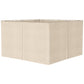 Gazebo Curtains, 10' x 13' Universal Replacement Privacy Curtain, 4-Panels Sidewall with Hooks/C-Rings, Beige