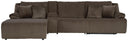 4 Pc. Reclining Sectional With Laf Press Back Chaise