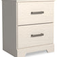 Stelsie - Two Drawer Night Stand - White