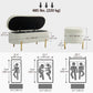 Channel Tufted Upholstered Bedroom Bench - Cream White