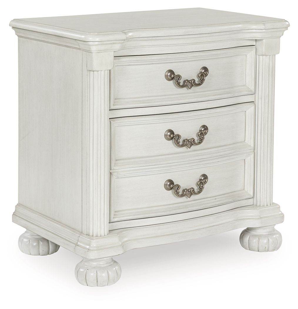 Montelaine - Three Drawer Night Stand - Antique White