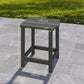 Outdoor Side Table, Adirondack Patio End Table for Garden, Pool, Backyard, Lawn, Beach, Indoor and Outdoor, Grey