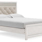 Altyra - White - Queen Panel Bed With Roll Slats