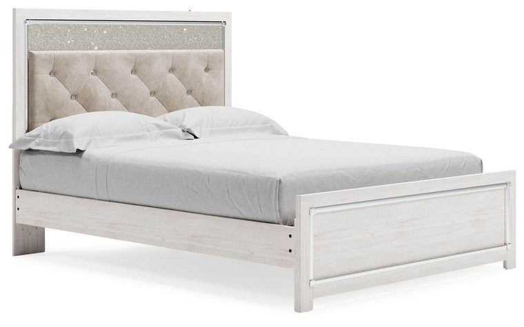 Altyra - White - Queen Panel Bed With Roll Slats - Forward Furniture