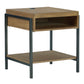 Fridley - Brown / Black - Rectangular End Table