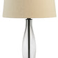 Travisburg - Clear / Black - Glass Table Lamp (Set of 2)