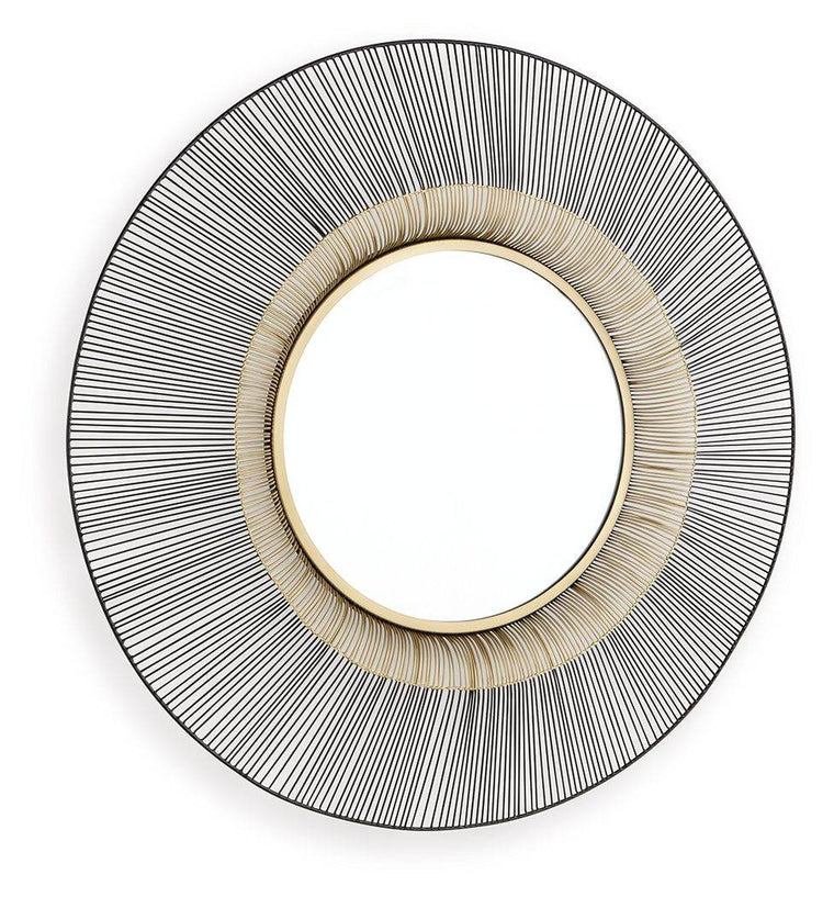 Dallmen - Black / Gold Finish - Accent Mirror - Forward Furniture