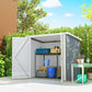 5' x 3' Metal Garden Storage Shed, Tool House with Double Doors for Backyard, Patio, Lawn