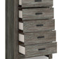 Frandern - Gray - Five Drawer Chest
