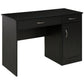 Computer Desk with Storage Drawers and Cabinet - Black