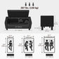 42" Deluxe Faux Leather Padded Storage Ottoman Bench Foot Stool Seat Chair with Organizer, Black