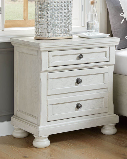 Robbinsdale - Antique White - Two Drawer Night Stand - Forward Furniture