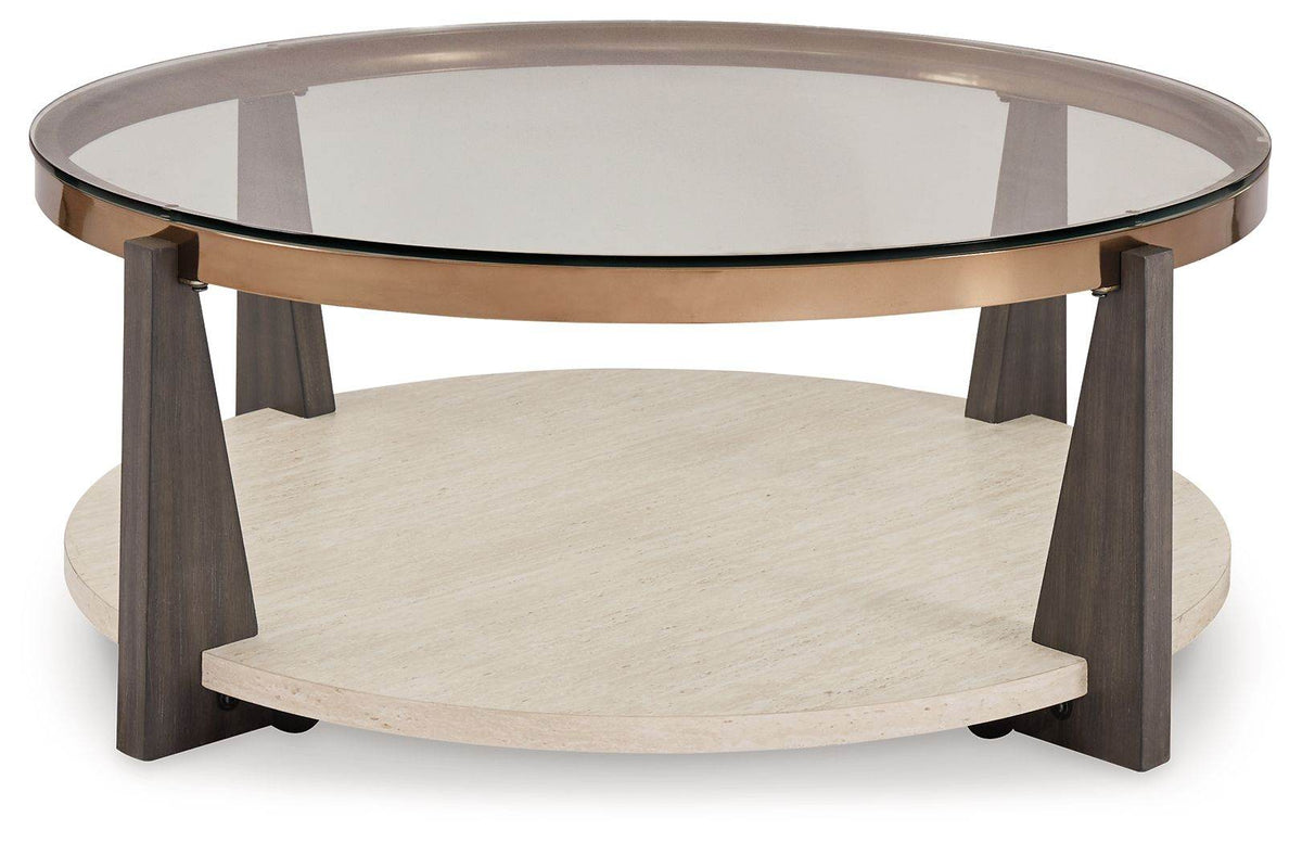 Frazwa - Multi - Round Cocktail Table - Forward Furniture