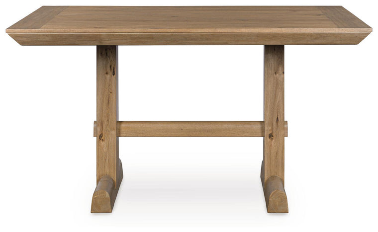 Ridgester - Rectangular Dining Room Counter Table - Light Brown