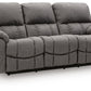 Bakerstein - Power Reclining Sofa With Adjustable Headrest - Galaxy