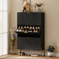 Shoe Cabinet with 3 Flip Drawers, Modern Narrow Shoe Storage Cabinet with Adjustable Shelves, Black