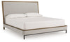 Tomtyn - King Upholstered Bed - Light Brown