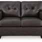 Belziani - Storm - Loveseat - Leather Match