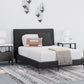 Cadmori - Upholstered Bed With Roll Slats