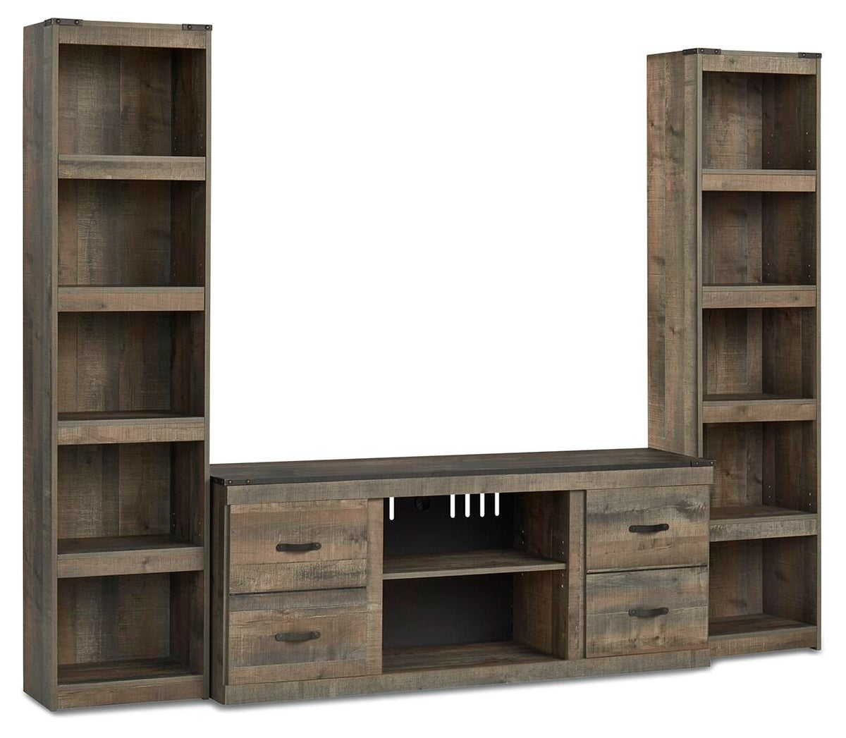 Trinell - 3-Piece Entertainment Center - Brown