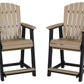 Fairen Trail - Black / Driftwood - Barstool (Set of 2)