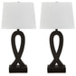 Markellton - Black - Poly Table Lamp (Set of 2)