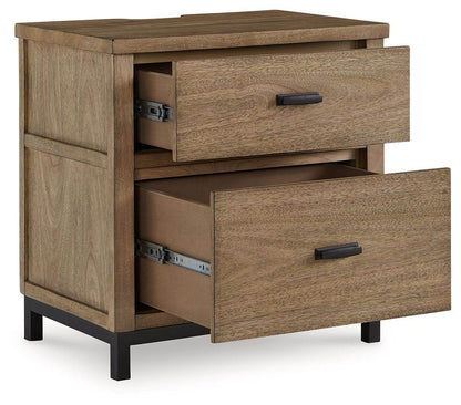 Tomtyn - Light Brown - Two Drawer Night Stand - Forward Furniture