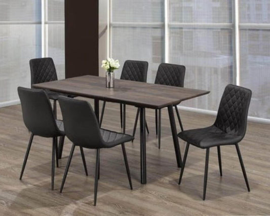 Langdale 7 Piece Extendable Wooden Rectangular Dining Room Set - In 2 Colours