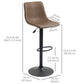 Swivel Counter Height Bar Stools Set of 2 - Brown