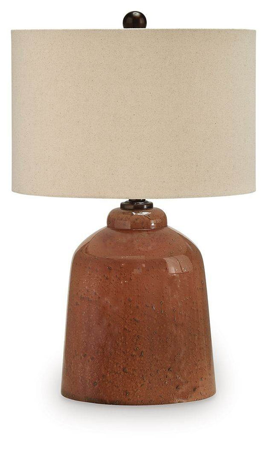 Aaleahya - Rust - Glass Table Lamp - Forward Furniture