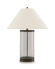 Junrow - Glass Table Lamp - Clear / Brown