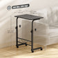 Mobile Standing Desk with Adjustable Height, 23.5 inch Stand Up Desk with Wheels, Black